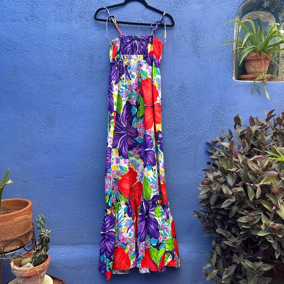 vintage pomare hawaii floral maxi dress - Picture 6 of 6